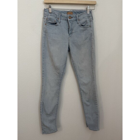 Mother Looker Jeans Swimming PoolSkinny Size 25 Light Blue EUC Denim